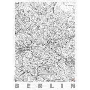 Mapa Berlin, Hubert Roguski, (30 x 40 cm)