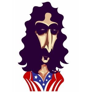 Osborne, Neale - Obrazová reprodukce Frank Zappa, by Neale Osborne, (30 x 40 cm)