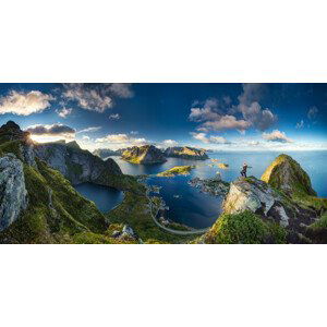 Umělecká fotografie Reinebringen views, Dr. Nicholas Roemmelt, (40 x 20 cm)