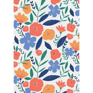 Ilustrace Bold floral repeat, Laura Irwin, (30 x 40 cm)