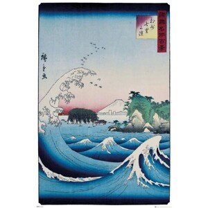 Plakát, Obraz - Hiroshige - The Seven Ri Beach, (61 x 91.5 cm)