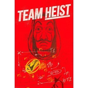 Plakát, Obraz - Money Heist (La Casa De Papel) - Team Heist, (61 x 91.5 cm)