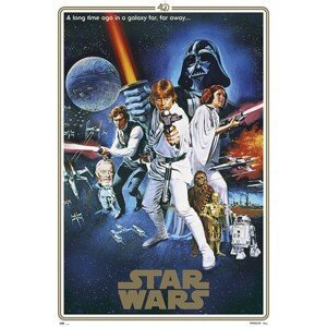 Plakát, Obraz - Star Wars - 40th Anniversary One Sheet, (61 x 91.5 cm)