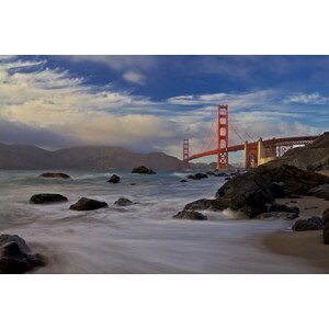Umělecká fotografie Golden Gate Bridge, Evgeny Vasenev, (40 x 26.7 cm)