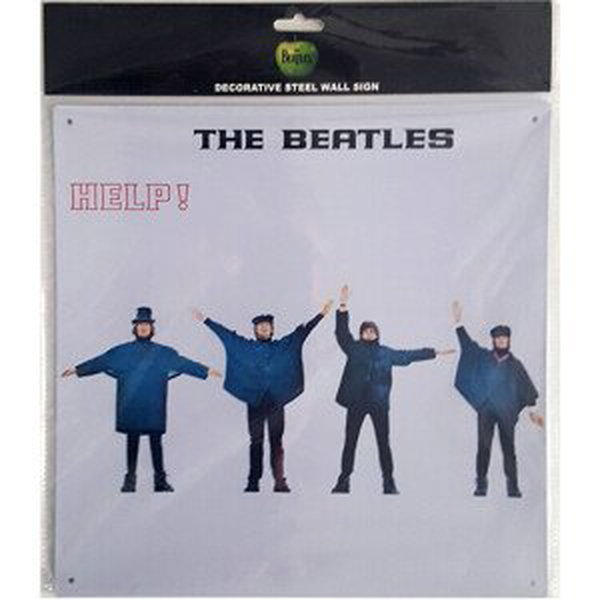 Plechová cedule The Beatles - Help!, (30 x 30 cm)