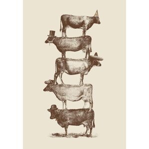 Bodart, Florent - Obrazová reprodukce Cow Cow Nuts, (26.7 x 40 cm)