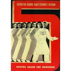 Bulanov, Dmitri Anatolyevich - Obrazová reprodukce Le plan quinquennal dans la restauration pcollective, (26.7 x 40 cm)