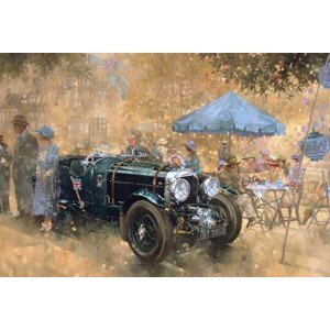 Miller, Peter - Obrazová reprodukce Garden party with the Bentley, (40 x 26.7 cm)