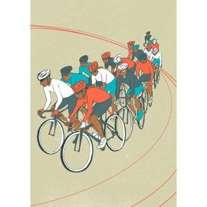 Southwood, Eliza - Obrazová reprodukce Bike Race, (30 x 40 cm)