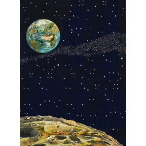English School, - Obrazová reprodukce Earth from Space, (30 x 40 cm)