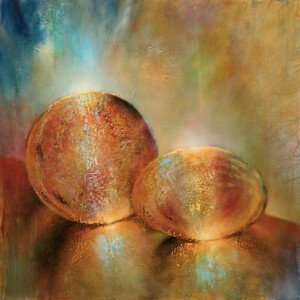 Ilustrace Two marbles, Annette Schmucker, (40 x 40 cm)