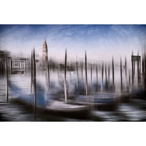 Umělecká fotografie City Art VENICE Grand Canal and St Mark's Campanile, Melanie Viola, (40 x 26.7 cm)