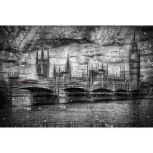 Umělecká fotografie City Shapes LONDON Houses of Parliament, Melanie Viola, (40 x 26.7 cm)