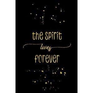 Umělecká fotografie The Spirit Lives Forever | Gold, Melanie Viola, (26.7 x 40 cm)