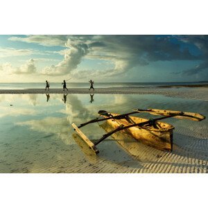 Umělecká fotografie Fishers in Zanzibar, Tanzania, Dan Mirica, (40 x 26.7 cm)