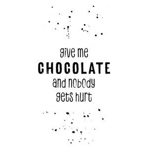 Ilustrace GIVE ME CHOCOLATE AND NOBODY GETS HURT, Melanie Viola, (26.7 x 40 cm)