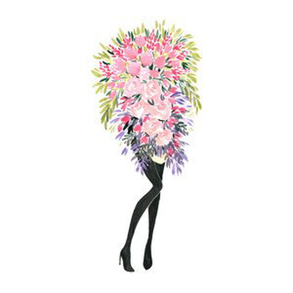 Ilustrace Miss bouquet 2, Blursbyai, (26.7 x 40 cm)
