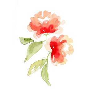 Ilustrace Kailey abstract flower, Blursbyai, (30 x 40 cm)