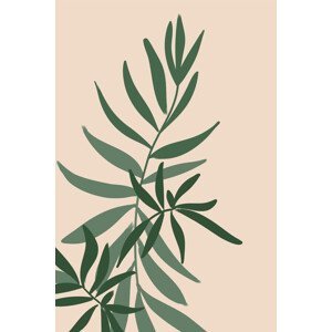 Ilustrace Solid greenery in green, Blursbyai, (26.7 x 40 cm)