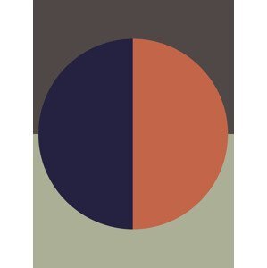 Ilustrace Blue orange sun, Finlay & Noa, (30 x 40 cm)