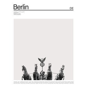 Ilustrace City Berlin 1, Finlay & Noa, (30 x 40 cm)