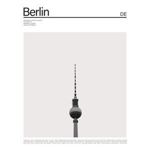 Ilustrace City Berlin 2, Finlay & Noa, (30 x 40 cm)