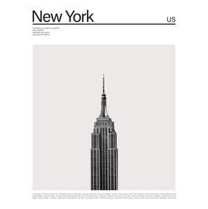 Ilustrace City New York 2, Finlay & Noa, (30 x 40 cm)