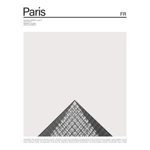 Ilustrace City Paris 1, Finlay & Noa, (30 x 40 cm)