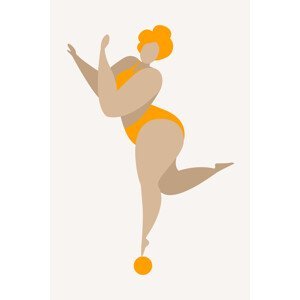 Ilustrace Dancing Queen, Kubistika, (26.7 x 40 cm)