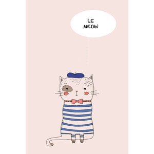 Ilustrace Le Meow, Kubistika, (26.7 x 40 cm)