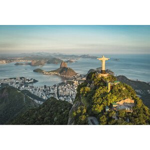 Plakát, Obraz - Rio de Janeiro - Christ and Botafogo Bay, (91.5 x 61 cm)