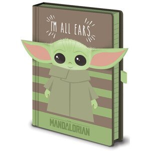 Zápisník Star Wars: The Mandalorian - I‘m All Ears Green