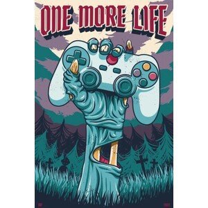 Plakát, Obraz - Gamer - One More Life, (61 x 91.5 cm)
