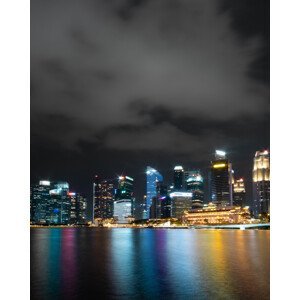 Umělecká fotografie Singapore Glow, Yoan Guerreiro, (30 x 40 cm)