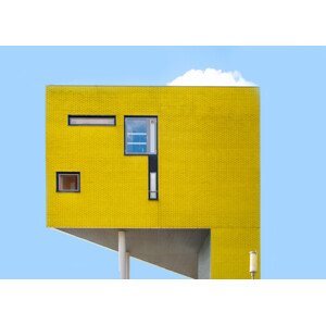 Umělecká fotografie Yellow building, Alida van Zaane, (40 x 30 cm)
