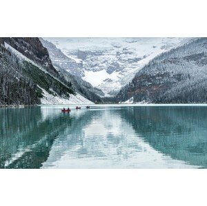 Umělecká fotografie Peaceful Lake Louise, Ann Cornelis, (40 x 24.6 cm)