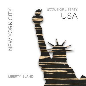 Ilustrace Urban Art NYC Statue of Liberty, Melanie Viola, (40 x 40 cm)