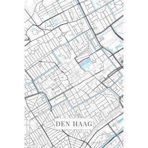 Mapa Den Haag white, (26.7 x 40 cm)