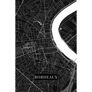 Mapa Bordeaux black, (26.7 x 40 cm)