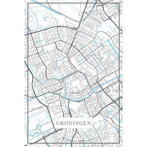 Mapa Groningen white, (26.7 x 40 cm)