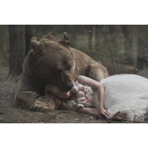 Umělecká fotografie Bear hug, Olga Barantseva, (40 x 26.7 cm)