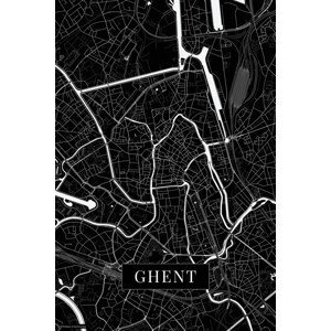 Mapa Ghent black, (26.7 x 40 cm)