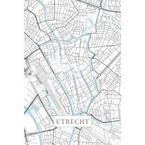 Mapa Utrecht white, (26.7 x 40 cm)