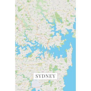 Mapa Sydney color, (26.7 x 40 cm)