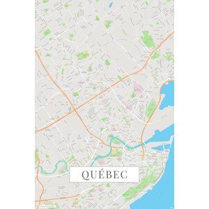 Mapa Quebec color, (26.7 x 40 cm)