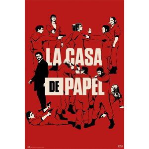 Plakát, Obraz - Money Heist (La Casa De Papel) - All Characters, (61 x 91.5 cm)