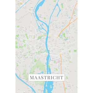 Mapa Maastricht color, (26.7 x 40 cm)