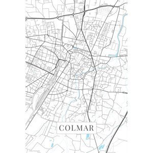 Mapa Colmar white, (26.7 x 40 cm)