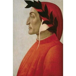 Botticelli, Sandro (Alessandro di Mariano di Vanni Filipepi) - Obrazová reprodukce Portrait of Dante, (26.7 x 40 cm)