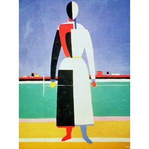 Malevich, Kazimir Severinovich - Obrazová reprodukce Woman with a Rake, (30 x 40 cm)